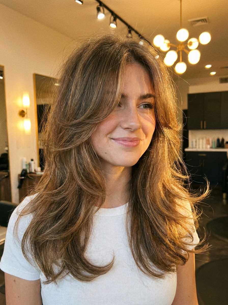 Wolf Cut Blowout als Wolf Cut Inspiration 2026